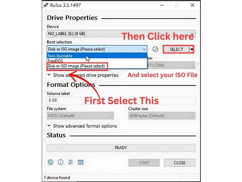 Credit: Rufus
How to Boot USB using Fufus